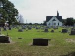 Church from rear of cemetery