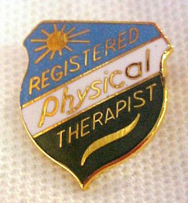 Registered Physical Therapist Emblem Lapel Pin 973 New