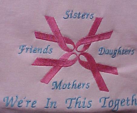 Breast Cancer Pink Ribbon Sister Friend Pink T Shirt 2X  