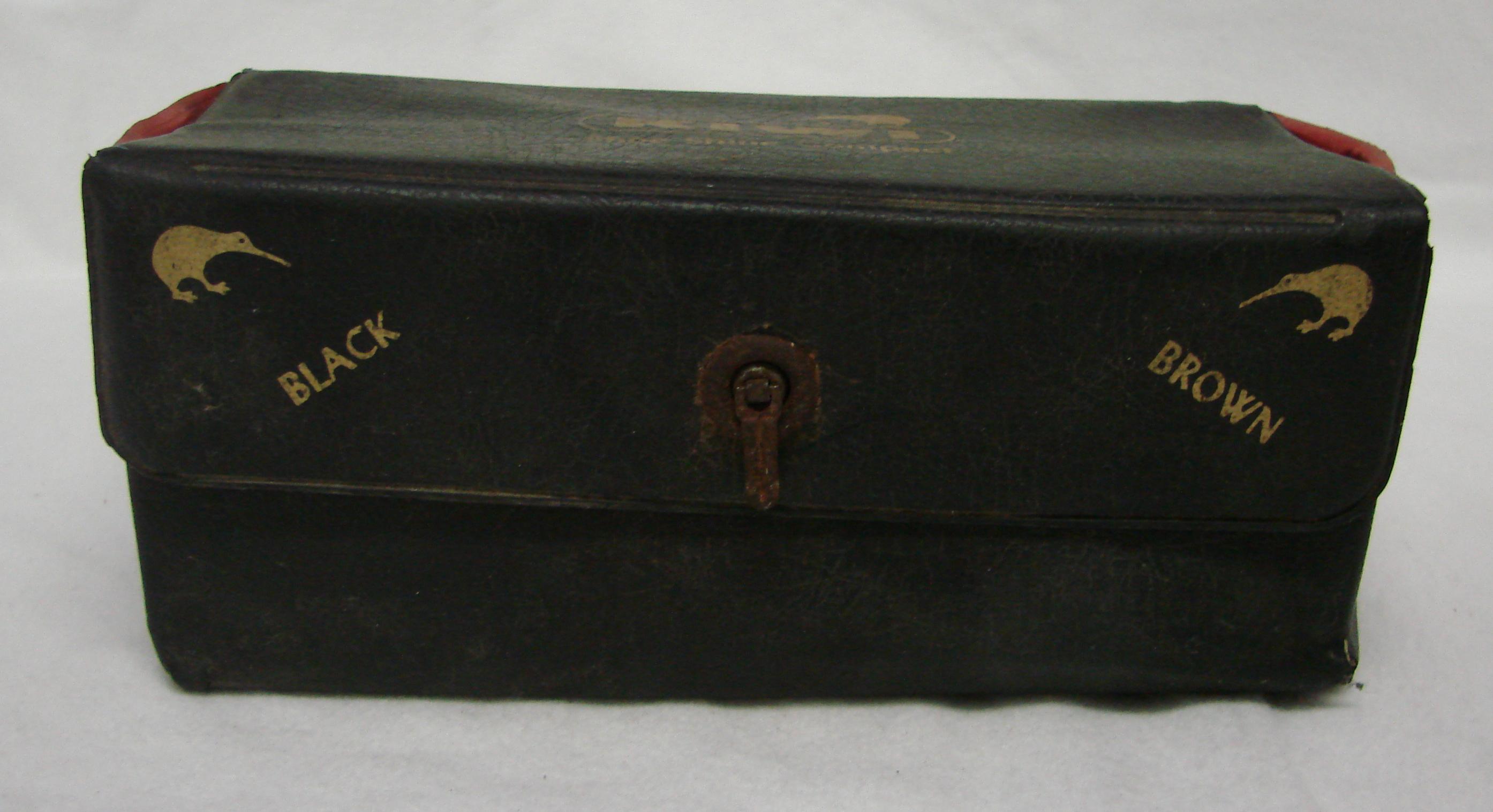 vintage kiwi shoe shine kit