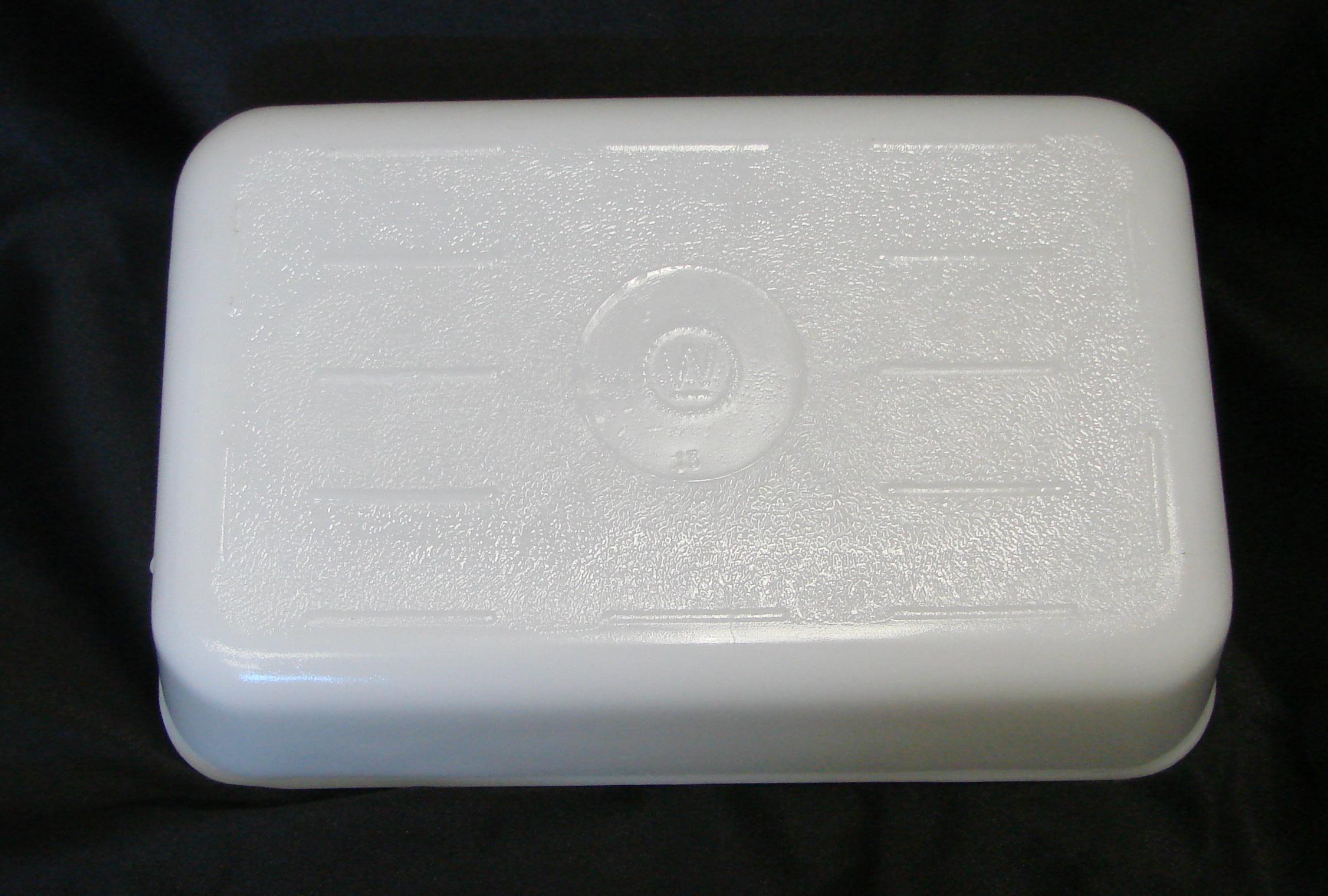 Vintage Westinghouse White Glass Refrigerator Dish  