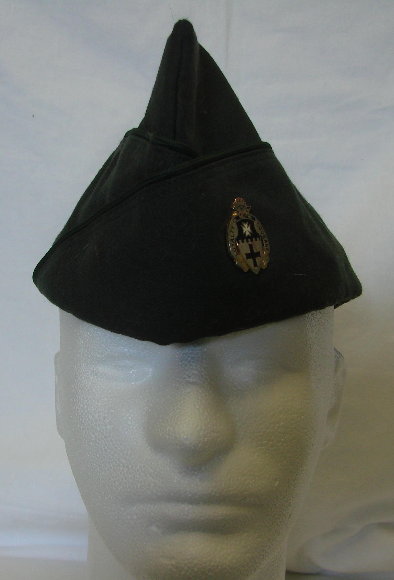 Military Flight Ace Green Uniform Hat 7 1 2 Mullins Loyalty Pin