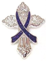 Alzheimers Awareness Purple Ribbon Religious Cross Inspirational 