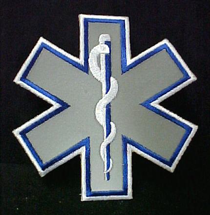 Paramedic Star Of Life. Reflective Star of Life Emblem