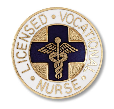 LVN Nurse Caduceus Blue Cross