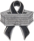 Pentagon Black Ribbon 9 11 Remember Lapel Pin Tac New  