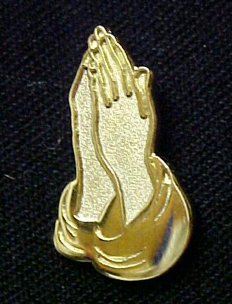 Praying Hands Lord Christ Jesus Religious Lapel Pin Tac  