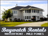 a baywatch rental home banner