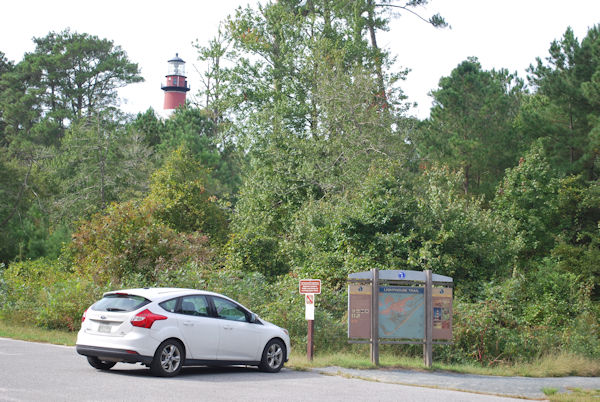View of Assateague Lighthouse from the Main Road on Assateague Island