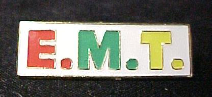 EMT Lapel Pin Cap Badge Tac Red Green Yellow White New  