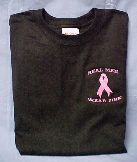 Real Men Wear Pink Breast Cancer Awareness T Shirt S XL  