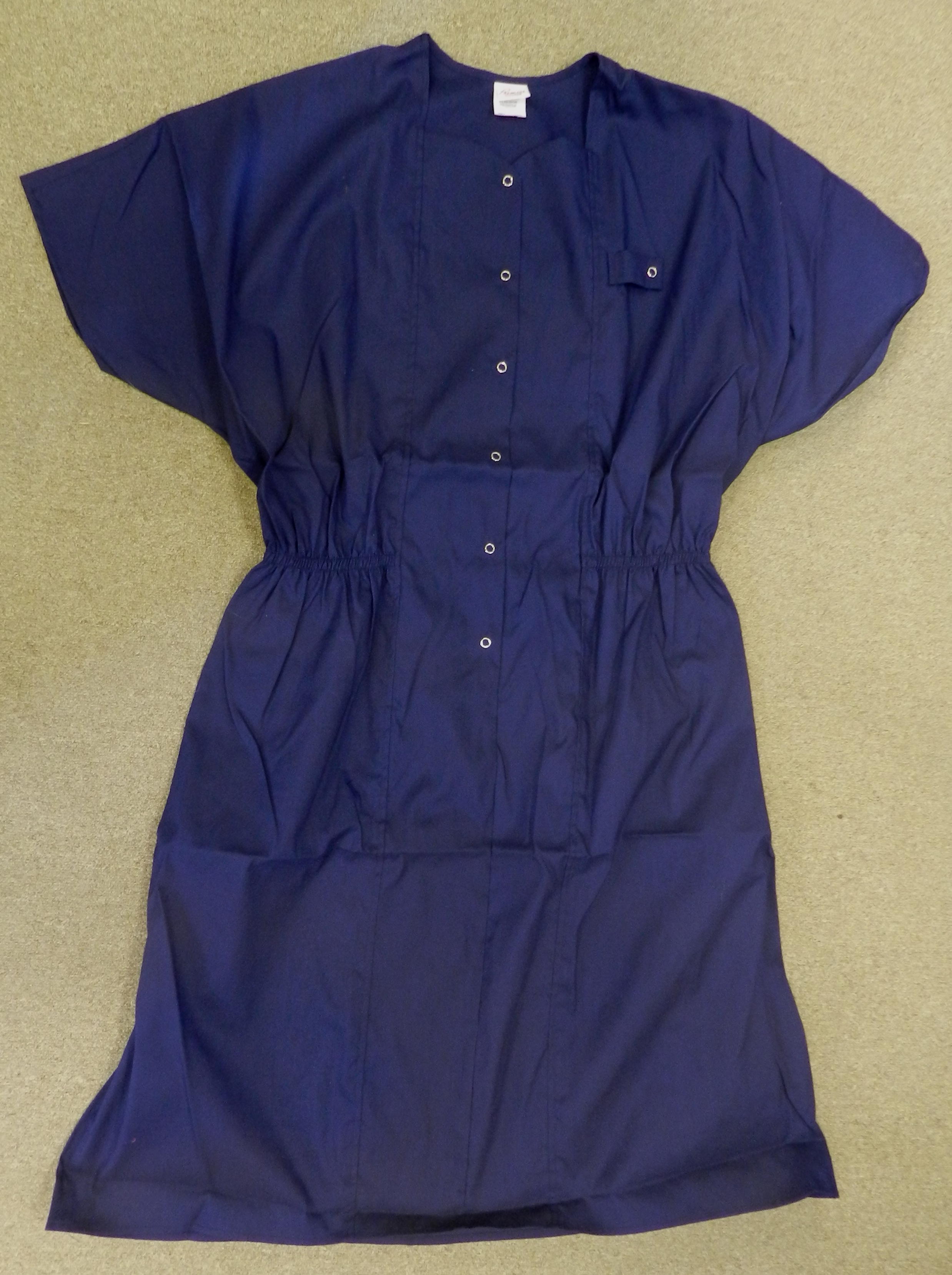 Premier Uniforms Medical Nurse Snap Front Scrub Dress Navy Blue 4X New ...