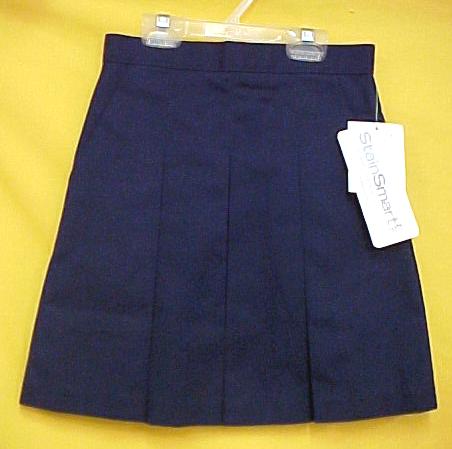 Navy Blue School Uniform Pleated Skirt Girl Size14 NWT